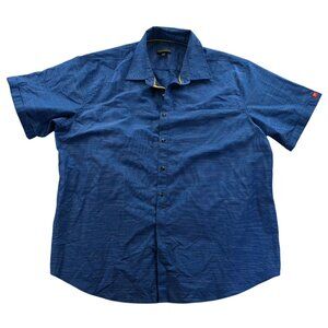 Apparel Collection Mens Mc Donald's Uniform Shirt 2XL Shirt Blue Pinstriped